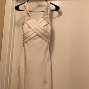 White prom dress